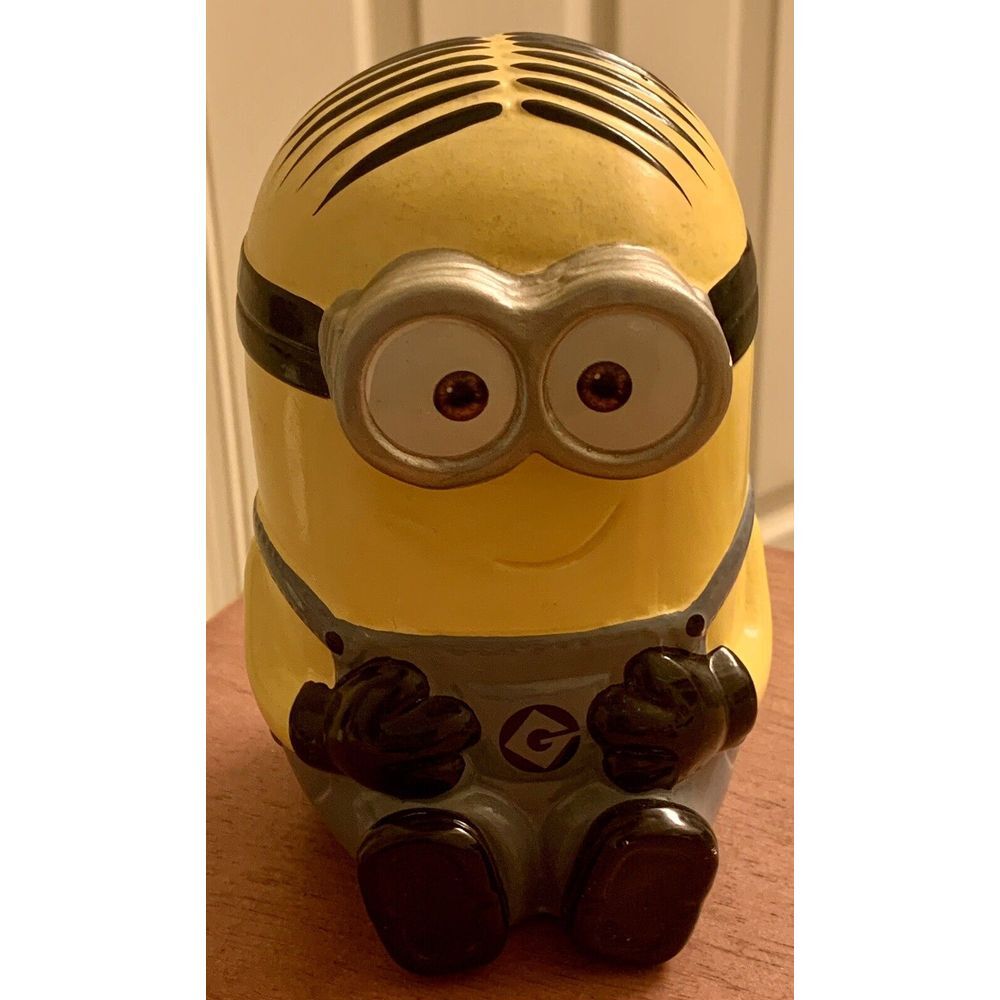 Despicable Me 2 Minion‎ Sitting Dave 6" Ceramic Money Piggy Bank